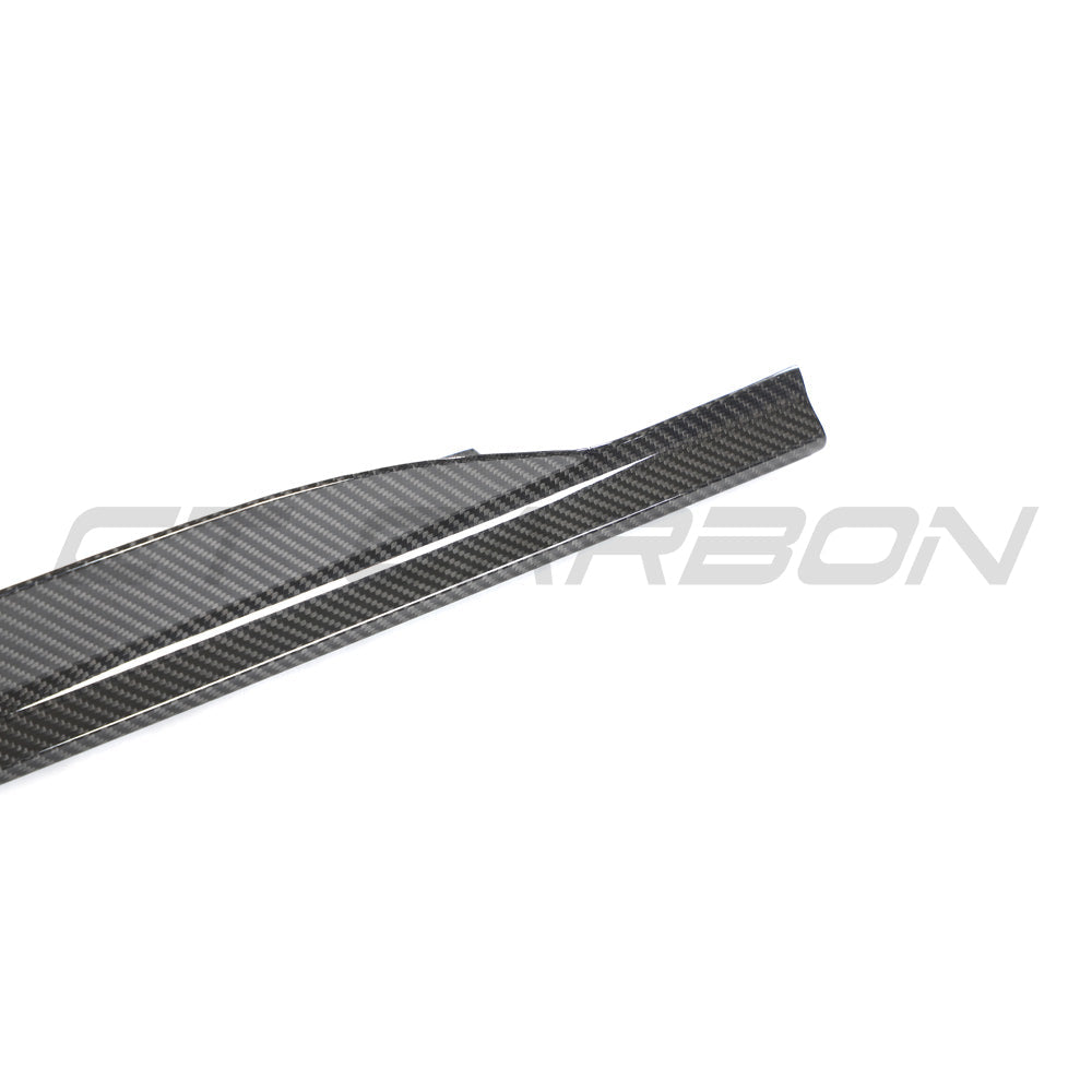 AUDI R8 V10 GEN 2.5 CARBON FIBRE SIDE SKIRTS-Side Skirts-CT CARBON-CT Carbon - High-quality carbon fiber and gloss black aerodynamic parts for premium sports and luxury vehicles.