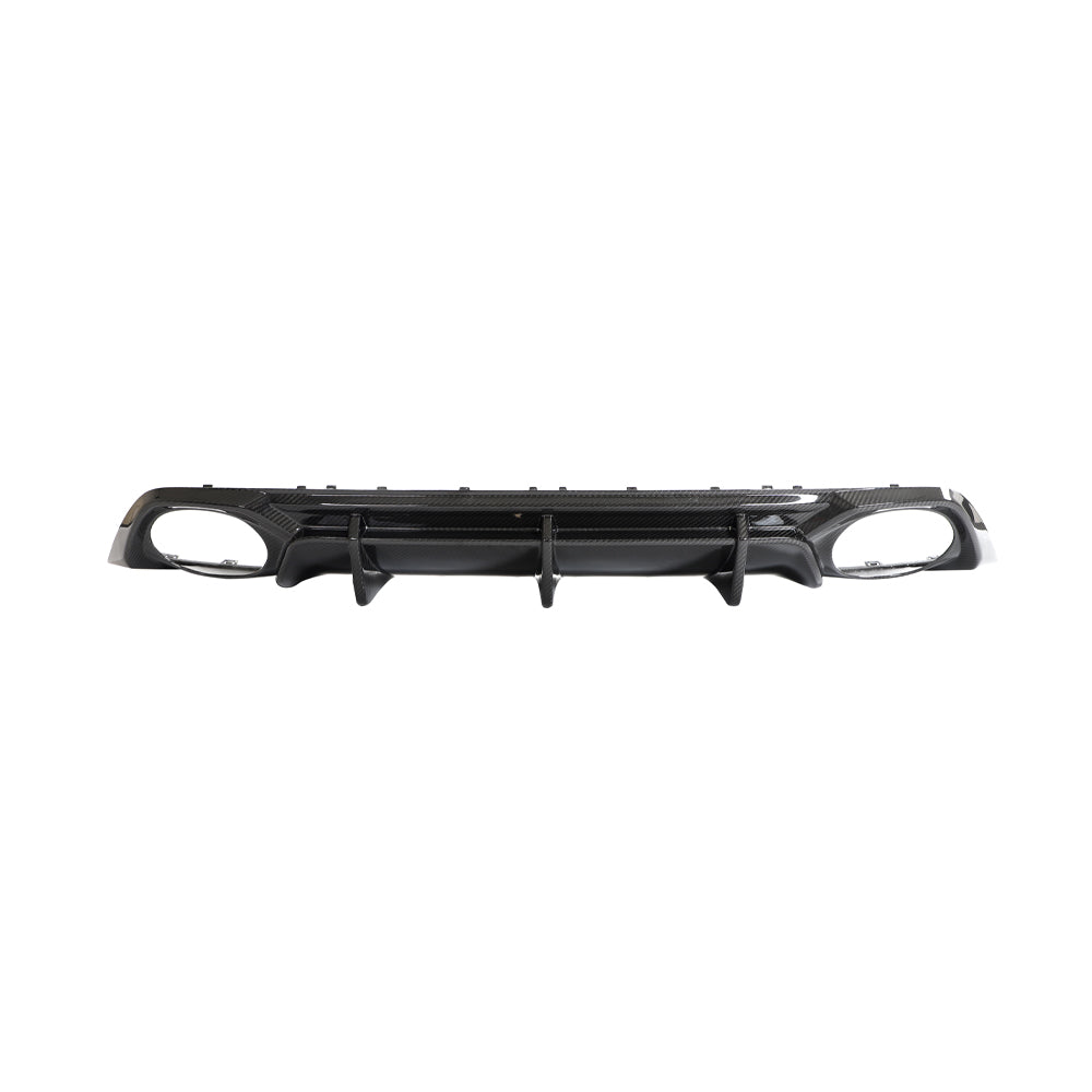 AUDI RS3 8Y 2022-2024 CARBON FIBRE REAR DIFFUSER V2 - CT DESIGN-Diffuser-CT CARBON-CT Carbon - High-quality carbon fiber and gloss black aerodynamic parts for premium sports and luxury vehicles.