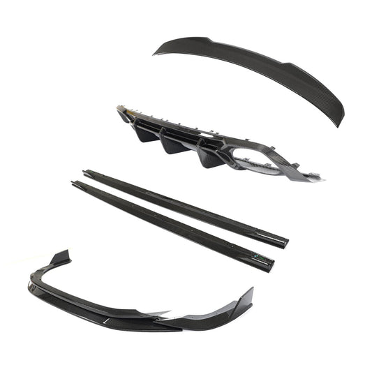 AUDI RS3 8Y 2022-2024 SALOON FULL CARBON FIBRE KIT - CT DESIGN V2-Kit-CT CARBON-CT Carbon - High-quality carbon fiber and gloss black aerodynamic parts for premium sports and luxury vehicles.