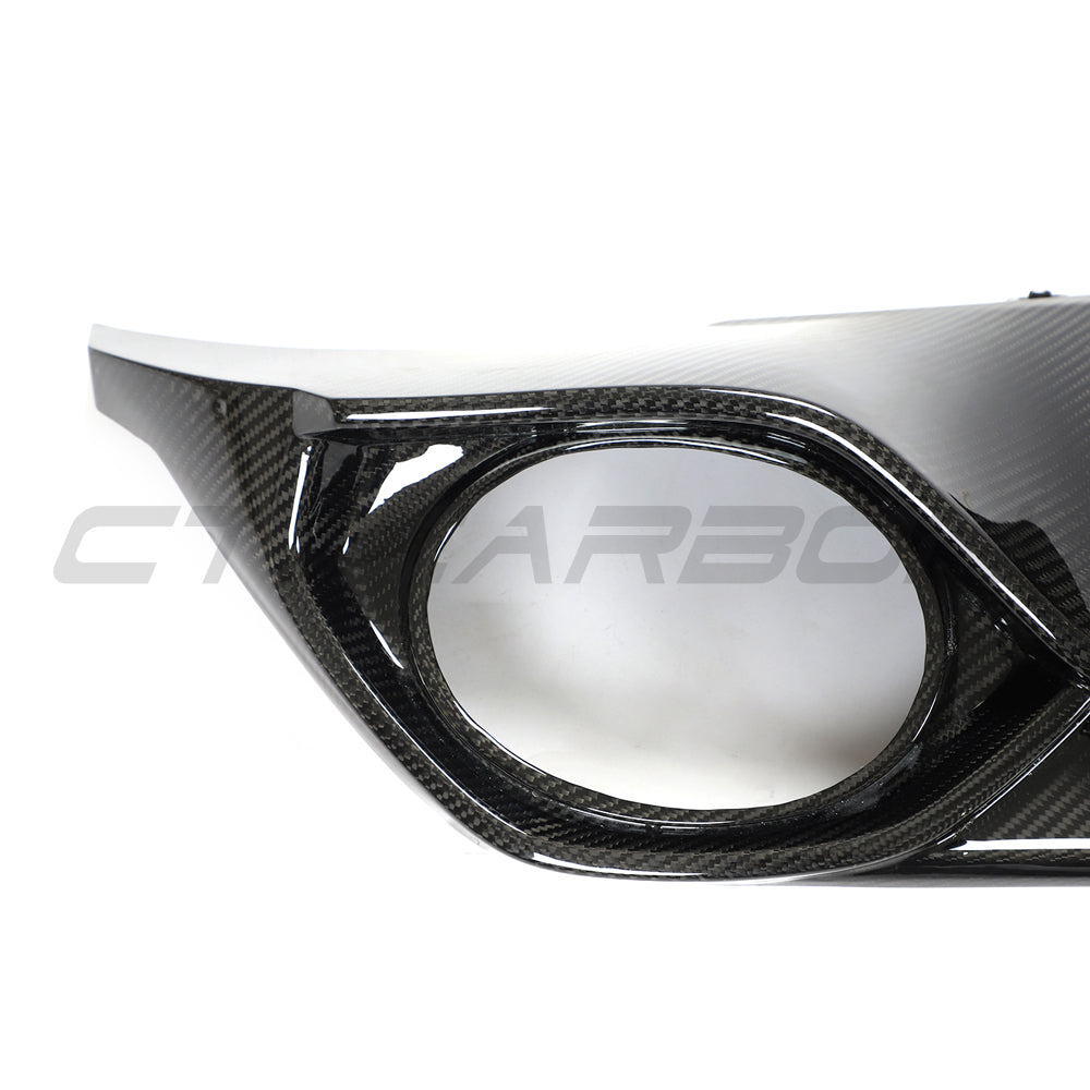 AUDI RS3 8Y 2022-2024 SPORTBACK CARBON FIBRE DIFFUSER - CT DESIGN-Diffuser-CT CARBON-CT Carbon - High-quality carbon fiber and gloss black aerodynamic parts for premium sports and luxury vehicles.