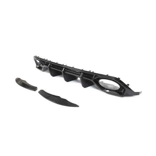 AUDI RS3 8Y 2022-2024 SPORTBACK CARBON FIBRE DIFFUSER - CT DESIGN-Diffuser-CT CARBON-CT Carbon - High-quality carbon fiber and gloss black aerodynamic parts for premium sports and luxury vehicles.