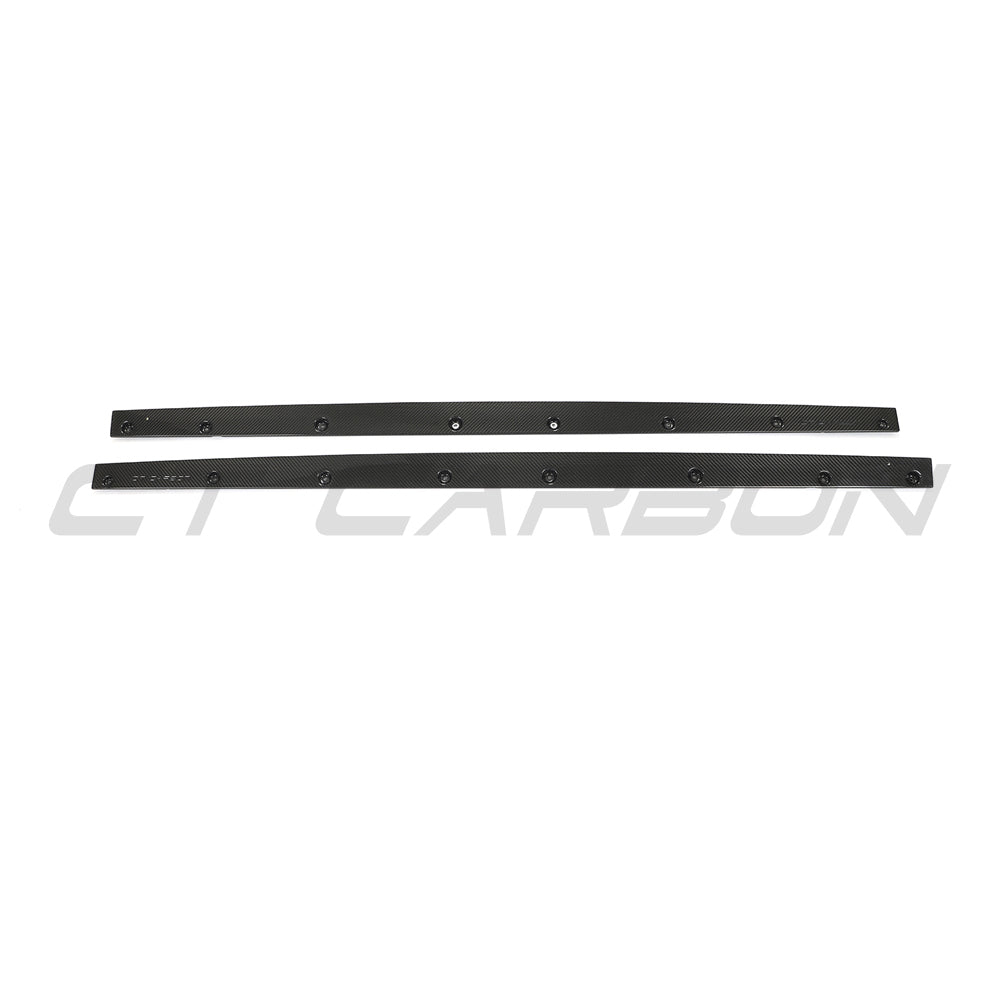AUDI RS3 8Y 2022+ CARBON FIBRE SIDE SKIRTS - CT DESIGN-Side Skirts-CT CARBON-CT Carbon - High-quality carbon fiber and gloss black aerodynamic parts for premium sports and luxury vehicles.