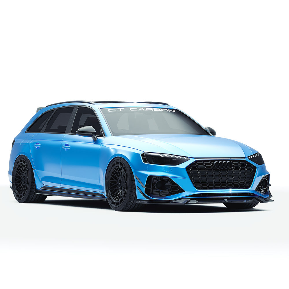 AUDI RS4 B9.5 CARBON FIBRE KIT - CT DESIGN-Kit-CT CARBON-CT Carbon - High-quality carbon fiber and gloss black aerodynamic parts for premium sports and luxury vehicles.