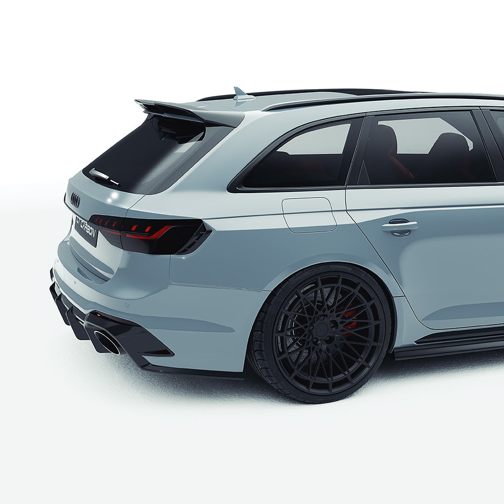 AUDI RS4 B9.5 CARBON FIBRE KIT - CT DESIGN V2-Kit-CT CARBON-CT Carbon - High-quality carbon fiber and gloss black aerodynamic parts for premium sports and luxury vehicles.
