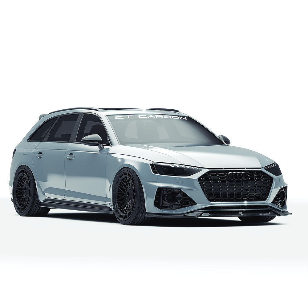 AUDI RS4 B9.5 CARBON FIBRE KIT - CT DESIGN V2-Kit-CT CARBON-CT Carbon - High-quality carbon fiber and gloss black aerodynamic parts for premium sports and luxury vehicles.