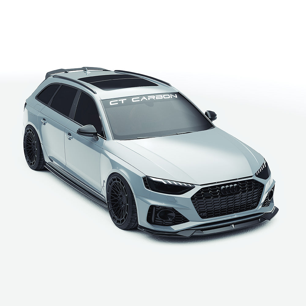 AUDI RS4 B9.5 CARBON FIBRE KIT - CT DESIGN V2-Kit-CT CARBON-CT Carbon - High-quality carbon fiber and gloss black aerodynamic parts for premium sports and luxury vehicles.