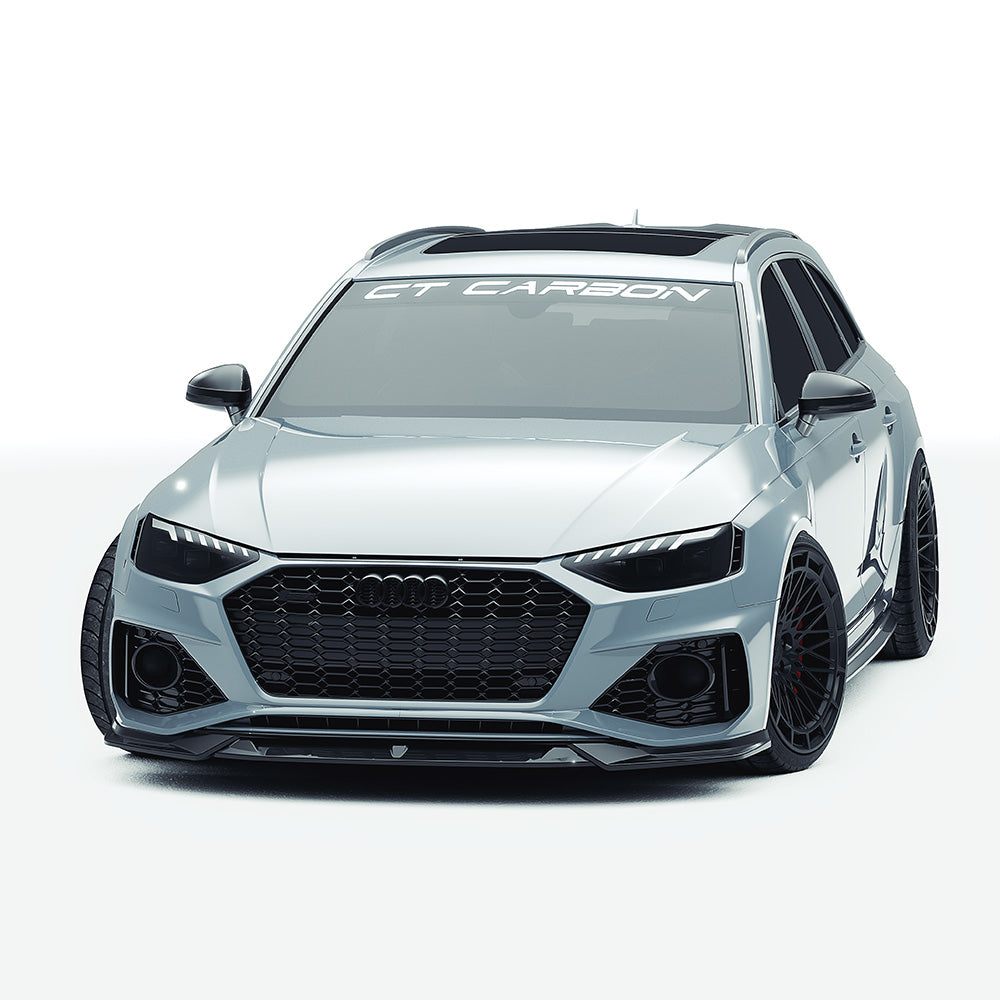 AUDI RS4 B9.5 CARBON FIBRE KIT - CT DESIGN V2-Kit-CT CARBON-CT Carbon - High-quality carbon fiber and gloss black aerodynamic parts for premium sports and luxury vehicles.