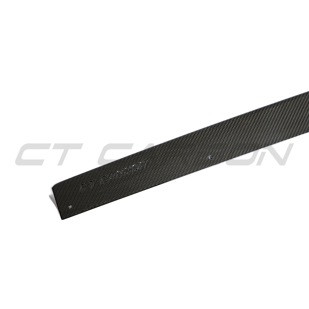 AUDI RS4 B9.5 CARBON FIBRE SIDE SKIRTS - CT DESIGN-Side Skirts-CT CARBON-CT Carbon - High-quality carbon fiber and gloss black aerodynamic parts for premium sports and luxury vehicles.