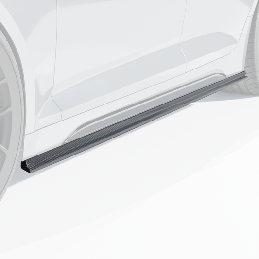 AUDI RS5 B9.5 SPORTBACK 2020-2024 CARBON FIBRE SIDE SKIRTS - CT DESIGN-Side Skirts-CT CARBON-CT Carbon - High-quality carbon fiber and gloss black aerodynamic parts for premium sports and luxury vehicles.