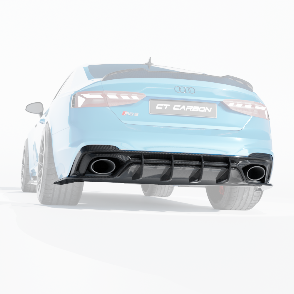 audi rs5 b9.5 carbon fibre diffuser