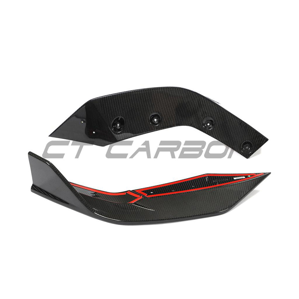 AUDI RS6/RS7 C8 AVANT CARBON FIBRE SPLITTER - CT DESIGN-Splitter-CT CARBON-CT Carbon - High-quality carbon fiber and gloss black aerodynamic parts for premium sports and luxury vehicles.