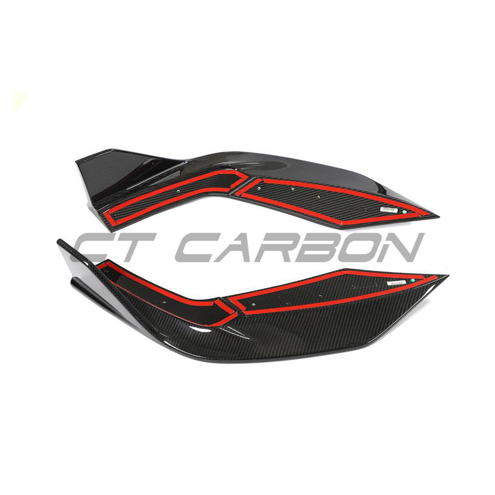 AUDI RS6/RS7 C8 AVANT CARBON FIBRE SPLITTER - CT DESIGN-Splitter-CT CARBON-CT Carbon - High-quality carbon fiber and gloss black aerodynamic parts for premium sports and luxury vehicles.