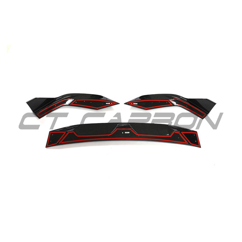 AUDI RS6/RS7 C8 AVANT CARBON FIBRE SPLITTER - CT DESIGN-Splitter-CT CARBON-CT Carbon - High-quality carbon fiber and gloss black aerodynamic parts for premium sports and luxury vehicles.