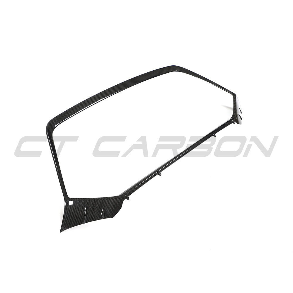 AUDI RS6 & RS7 C8 AVANT CARBON FIBRE GRILLE SURROUND-Accessories-CT CARBON-CT Carbon - High-quality carbon fiber and gloss black aerodynamic parts for premium sports and luxury vehicles.