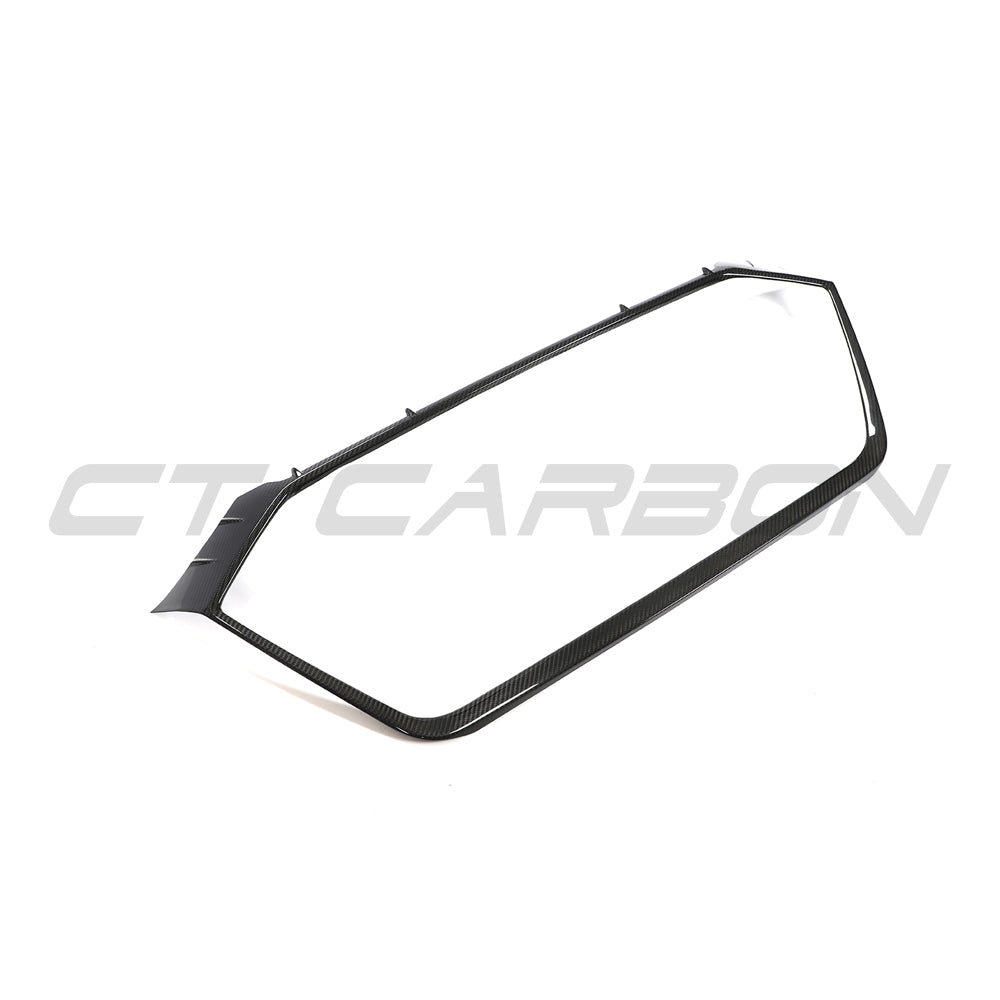 AUDI RS6 & RS7 C8 AVANT CARBON FIBRE GRILLE SURROUND-Accessories-CT CARBON-CT Carbon - High-quality carbon fiber and gloss black aerodynamic parts for premium sports and luxury vehicles.