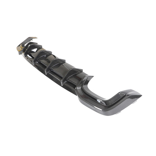 AUDI RS6/RS7 C8 CARBON FIBRE DIFFUSER - CT DESIGN-Diffuser-CT CARBON-CT Carbon - High-quality carbon fiber and gloss black aerodynamic parts for premium sports and luxury vehicles.