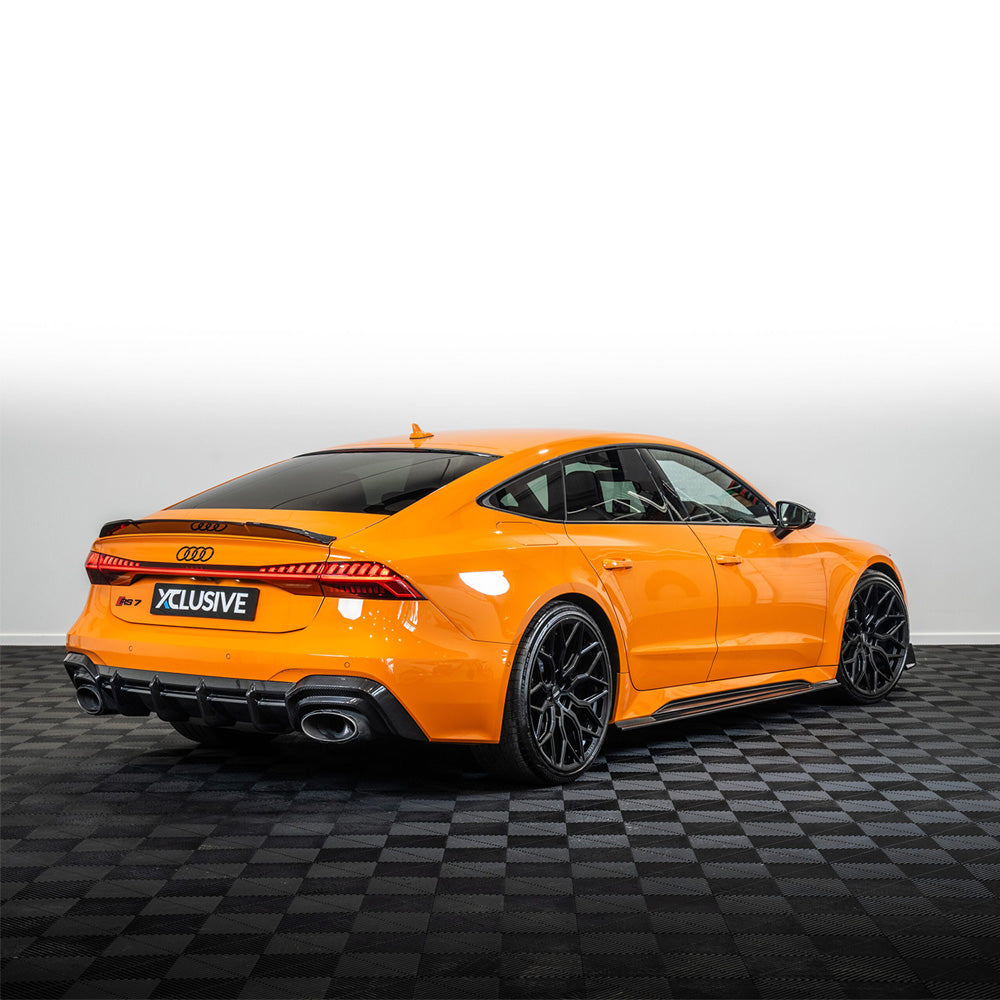 AUDI RS7 C8 CARBON FIBRE KIT - CT DESIGN-Kit-CT CARBON-CT Carbon - High-quality carbon fiber and gloss black aerodynamic parts for premium sports and luxury vehicles.