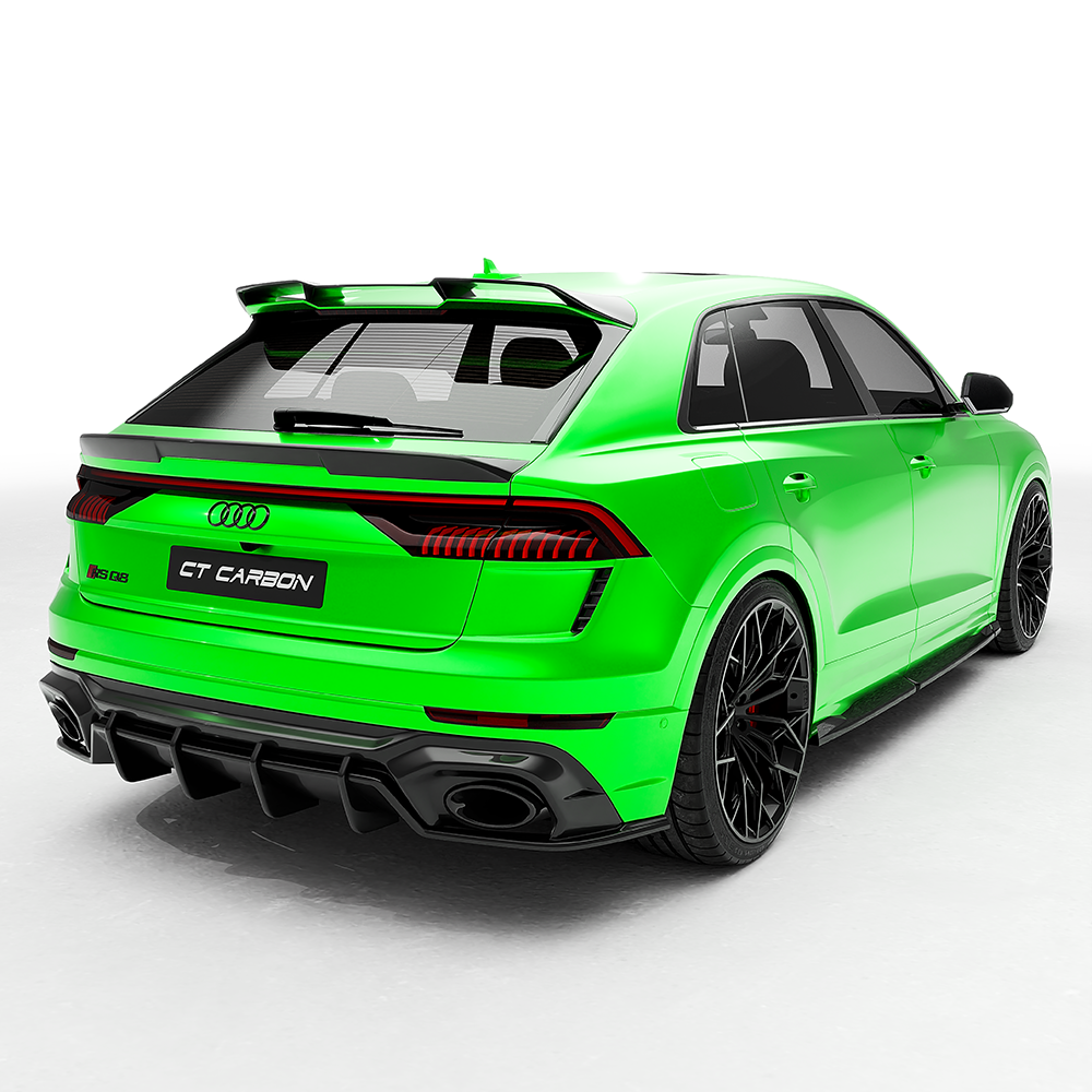 AUDI RSQ8 2020-2025 CARBON FIBRE FULL KIT - CT DESIGN-Kit-CT CARBON-CT Carbon - High-quality carbon fiber and gloss black aerodynamic parts for premium sports and luxury vehicles.