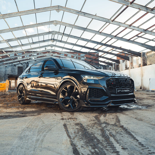 AUDI RSQ8 2020-2025 CARBON FIBRE FULL KIT - CT DESIGN-Kit-CT CARBON-CT Carbon - High-quality carbon fiber and gloss black aerodynamic parts for premium sports and luxury vehicles.