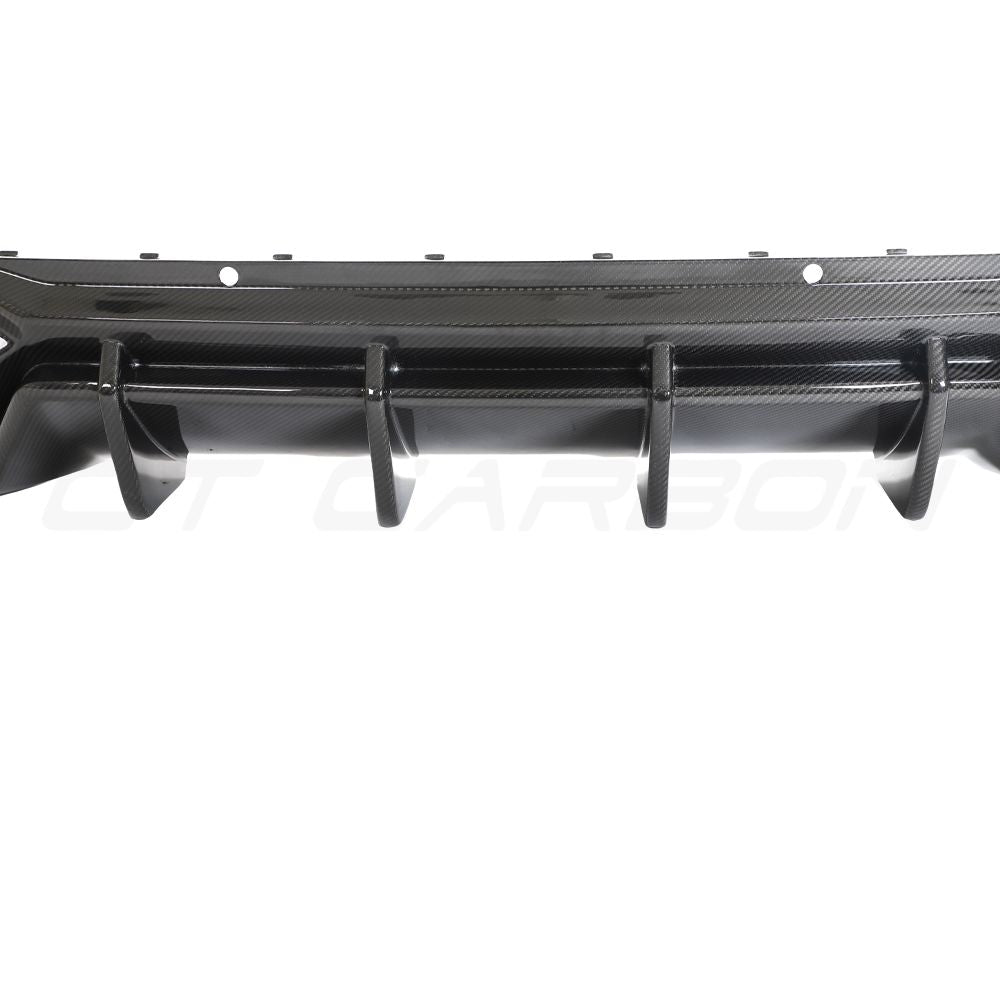 AUDI RSQ8 2020+ CARBON FIBRE DIFFUSER - CT DESIGN-Diffuser-CT CARBON-CT Carbon - High-quality carbon fiber and gloss black aerodynamic parts for premium sports and luxury vehicles.