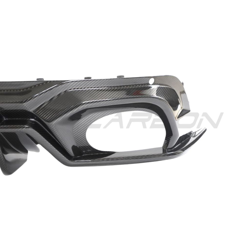AUDI RSQ8 2020+ CARBON FIBRE DIFFUSER - CT DESIGN-Diffuser-CT CARBON-CT Carbon - High-quality carbon fiber and gloss black aerodynamic parts for premium sports and luxury vehicles.