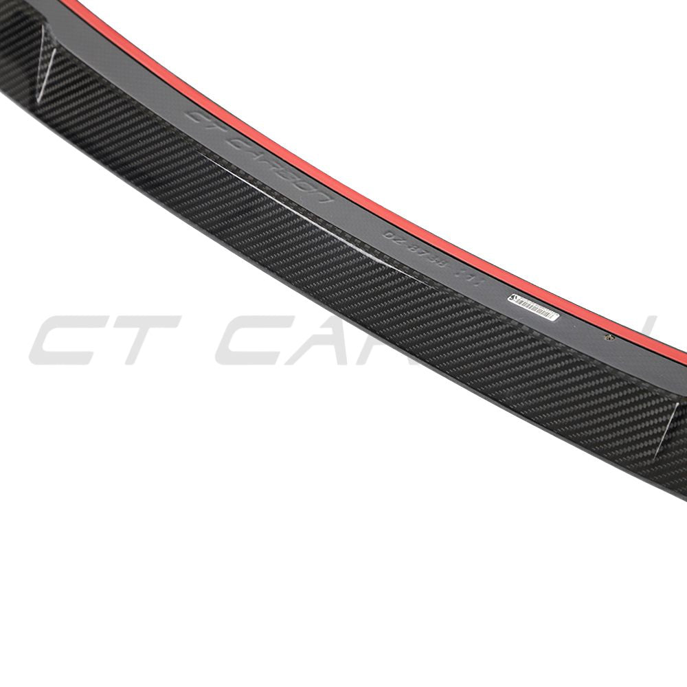 AUDI RSQ8 2020 CARBON FIBRE REAR BOOT SPOILER - CT DESIGN-Spoiler-CT CARBON-CT Carbon - High-quality carbon fiber and gloss black aerodynamic parts for premium sports and luxury vehicles.