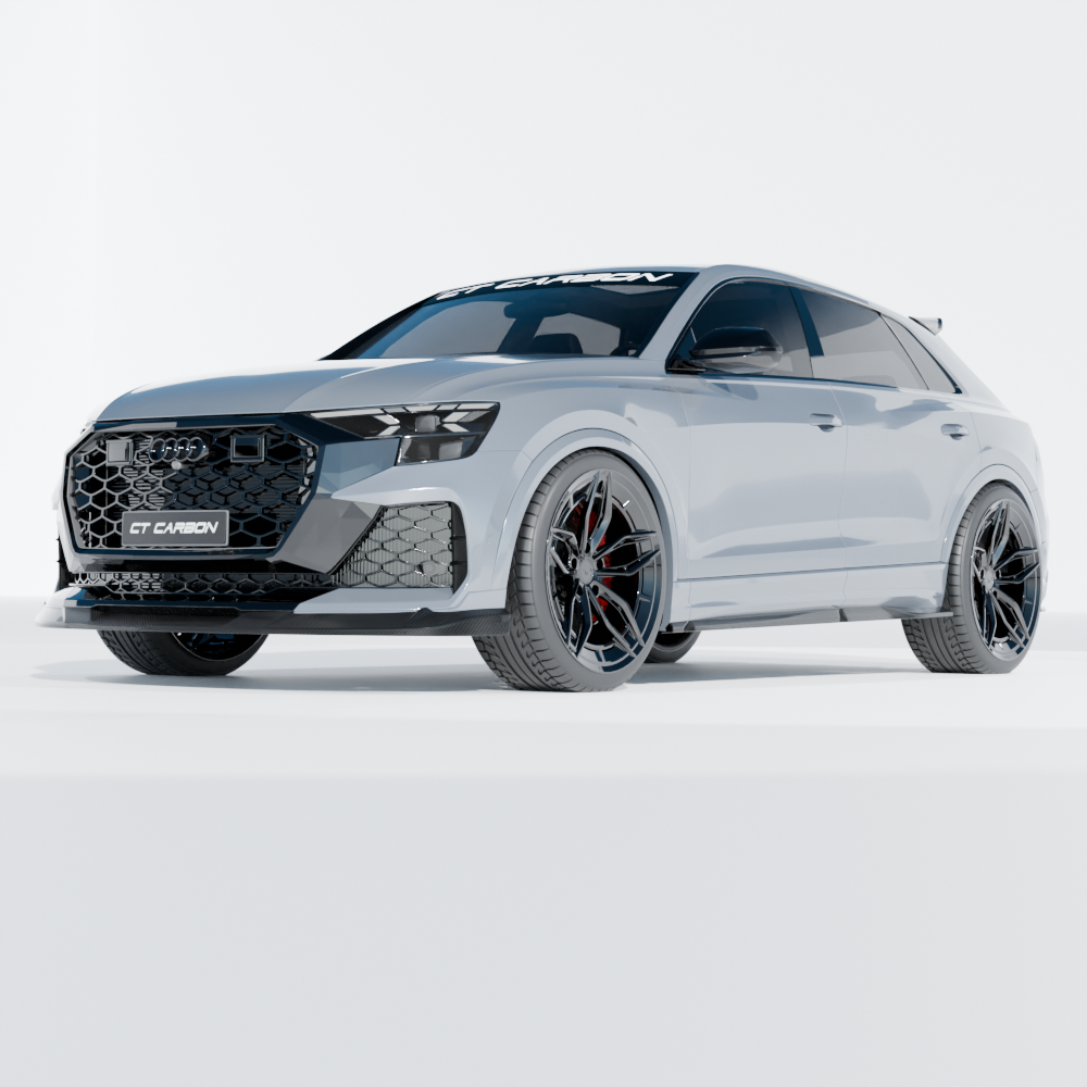 audi rsq8 facelift carbon fibre splitter