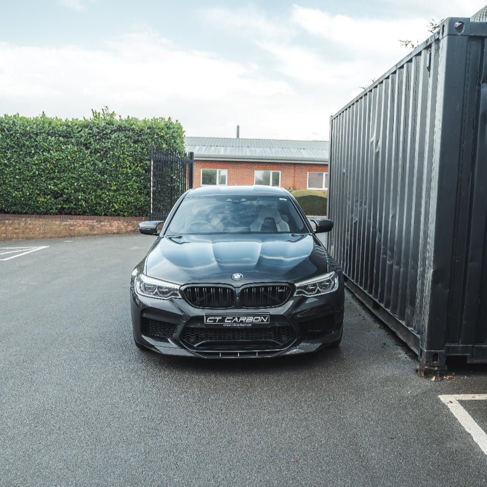 BMW F90 M5 & M5C COMPETITION CARBON FIBRE SPLITTER - R STYLE