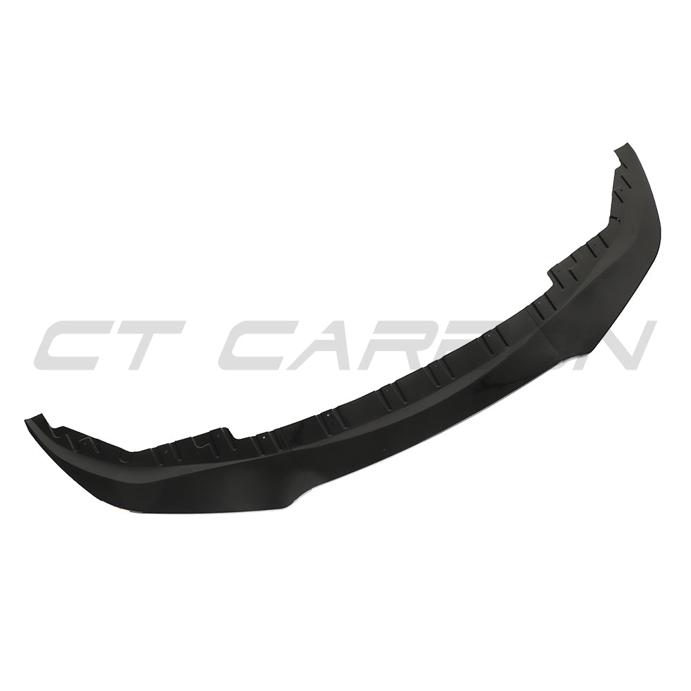BMW 4 SERIES 2020+ G26 & i4 GLOSS BLACK SPLITTER-Splitter-BLAK BY CT-CT Carbon - High-quality carbon fiber and gloss black aerodynamic parts for premium sports and luxury vehicles.