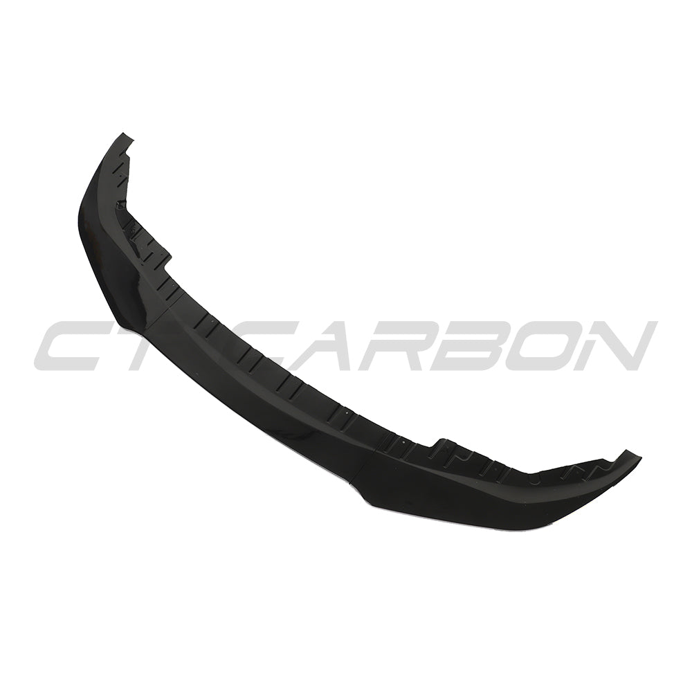 BMW 4 SERIES 2020+ G26 & i4 GLOSS BLACK SPLITTER-Splitter-BLAK BY CT-CT Carbon - High-quality carbon fiber and gloss black aerodynamic parts for premium sports and luxury vehicles.
