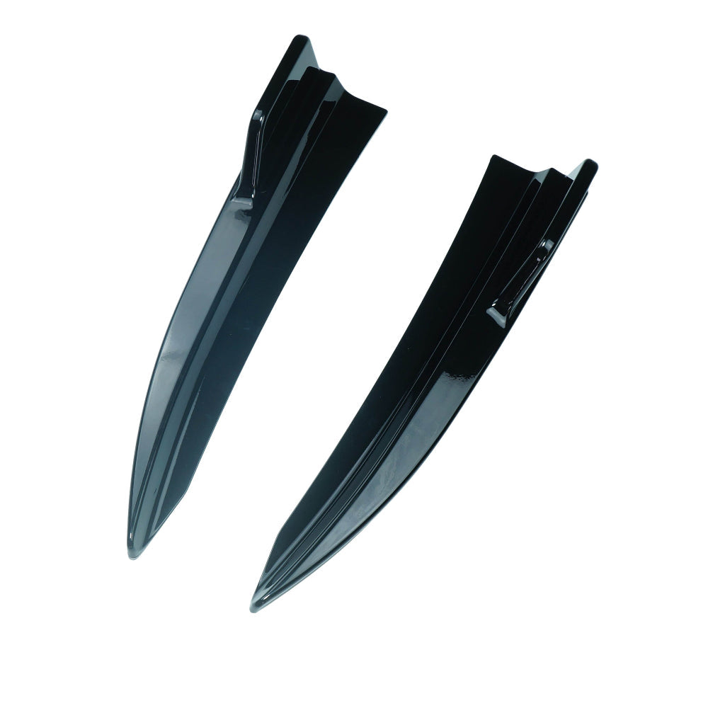 BMW 3 SERIES G20 2018+ GLOSS BLACK REAR BUMPER CORNERS-Accessories-BLAK BY CT-CT Carbon - High-quality carbon fiber and gloss black aerodynamic parts for premium sports and luxury vehicles.