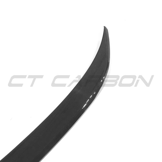 BMW 3 SERIES/M3 G20/G80 GLOSS BLACK SPOILER - OEM+ Style-Spoiler-BLAK BY CT-CT Carbon - High-quality carbon fiber and gloss black aerodynamic parts for premium sports and luxury vehicles.