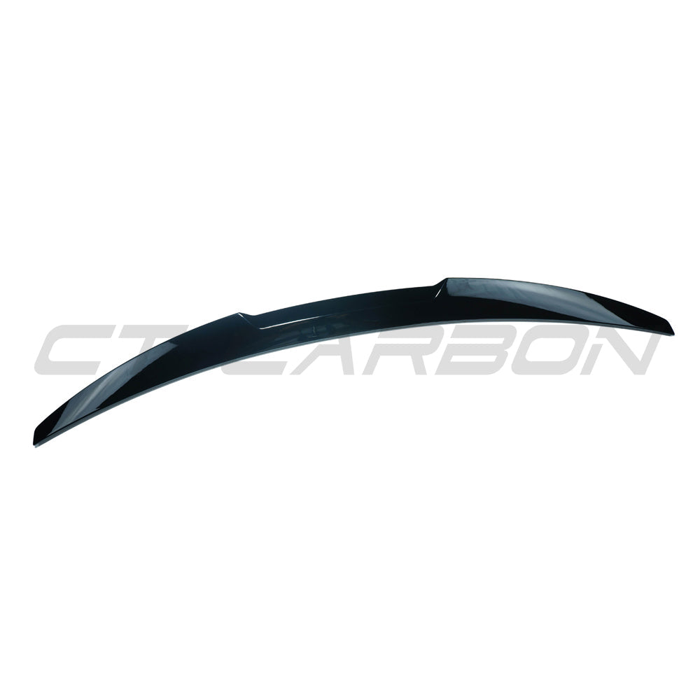 BMW 4 SERIES G22 2020+ GLOSS BLACK SPOILER - V1-Spoiler-BLAK BY CT-CT Carbon - High-quality carbon fiber and gloss black aerodynamic parts for premium sports and luxury vehicles.
