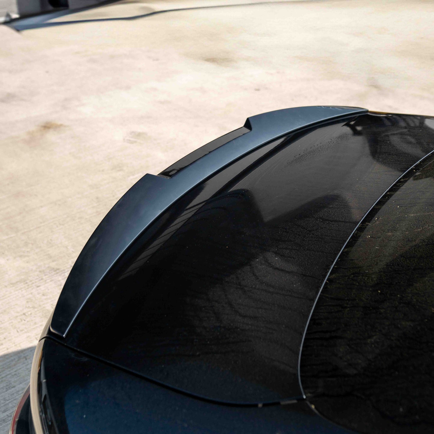 BMW 4 SERIES G22 GLOSS BLACK SPOILER - MP STYLE-Spoiler-BLAK BY CT-CT Carbon - High-quality carbon fiber and gloss black aerodynamic parts for premium sports and luxury vehicles.