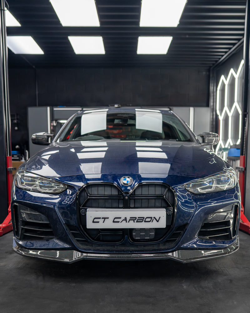 BMW 4 SERIES G22/G23 2020+ GLOSS BLACK GRILLE - CSL STYLE-Grille-BLAK BY CT-CT Carbon - High-quality carbon fiber and gloss black aerodynamic parts for premium sports and luxury vehicles.