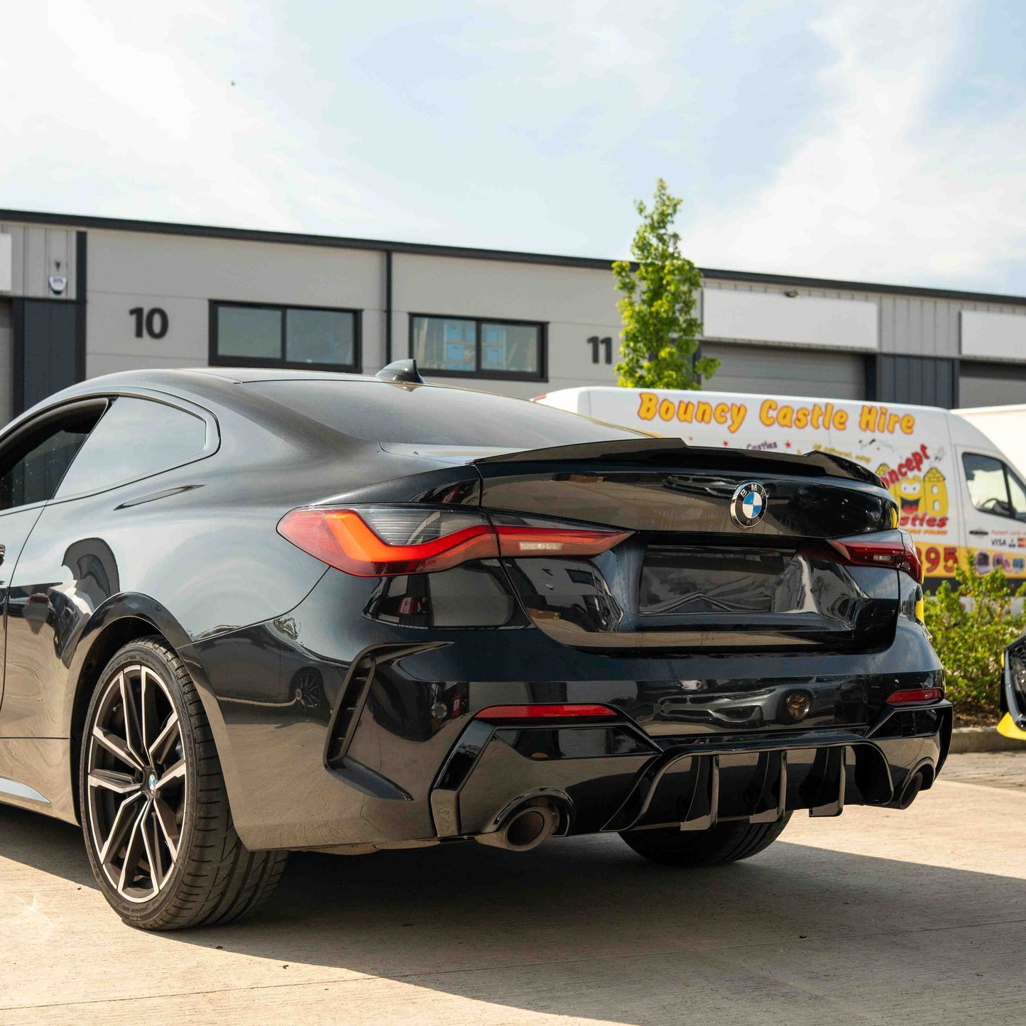 BMW 4 SERIES G22 GLOSS BLACK SPOILER - MP STYLE-Spoiler-BLAK BY CT-CT Carbon - High-quality carbon fiber and gloss black aerodynamic parts for premium sports and luxury vehicles.