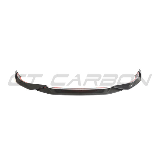BMW 4 SERIES G26 & i4 PRE-PREG CARBON FIBRE SPLITTER - CT DESIGN-Splitter-CT CARBON-CT Carbon - High-quality carbon fiber and gloss black aerodynamic parts for premium sports and luxury vehicles.
