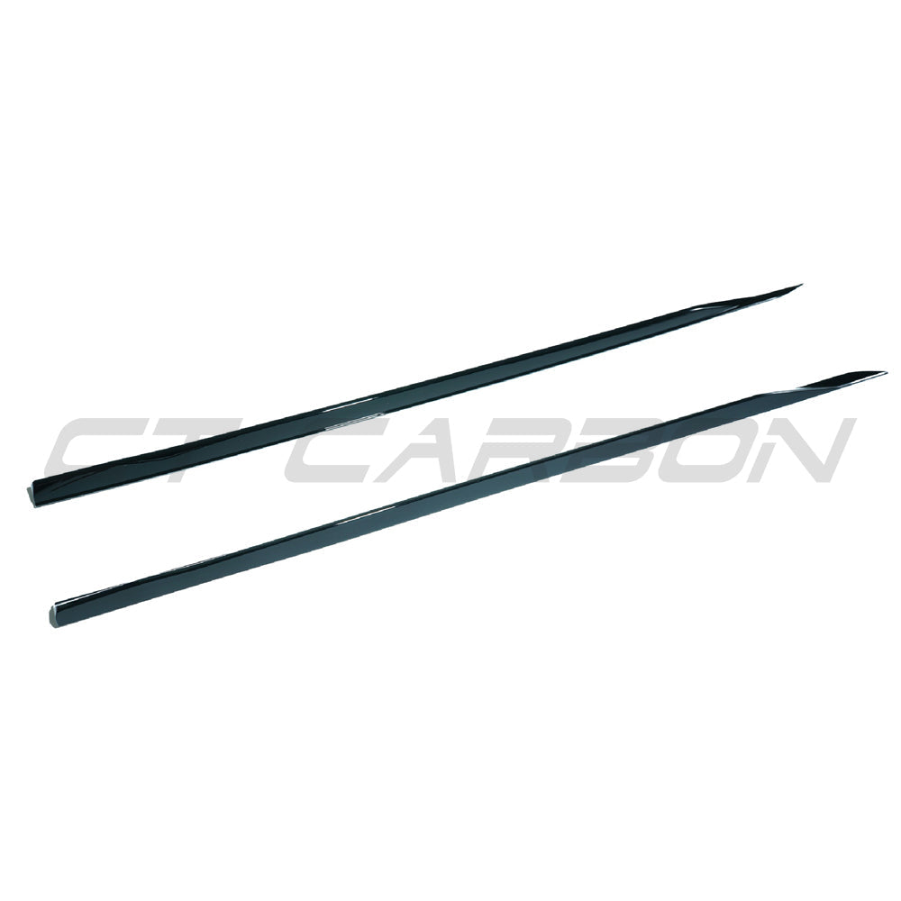 BMW 5 SERIES G60 2023+ GLOSS BLACK SIDE SKIRTS-Side Skirts-BLAK BY CT-CT Carbon - High-quality carbon fiber and gloss black aerodynamic parts for premium sports and luxury vehicles.