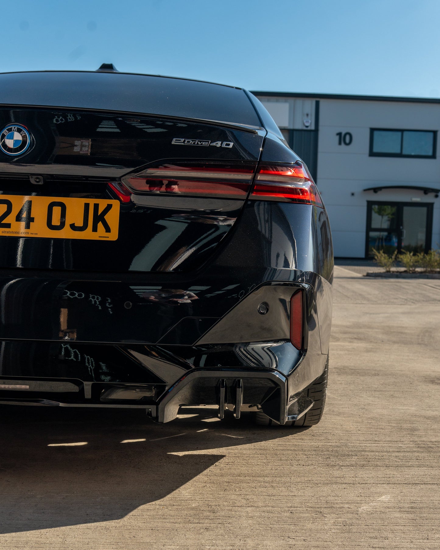 BMW 5 SERIES G60 & i5 2023+ GLOSS BLACK DIFFUSER-Diffuser-BLAK BY CT-CT Carbon - High-quality carbon fiber and gloss black aerodynamic parts for premium sports and luxury vehicles.