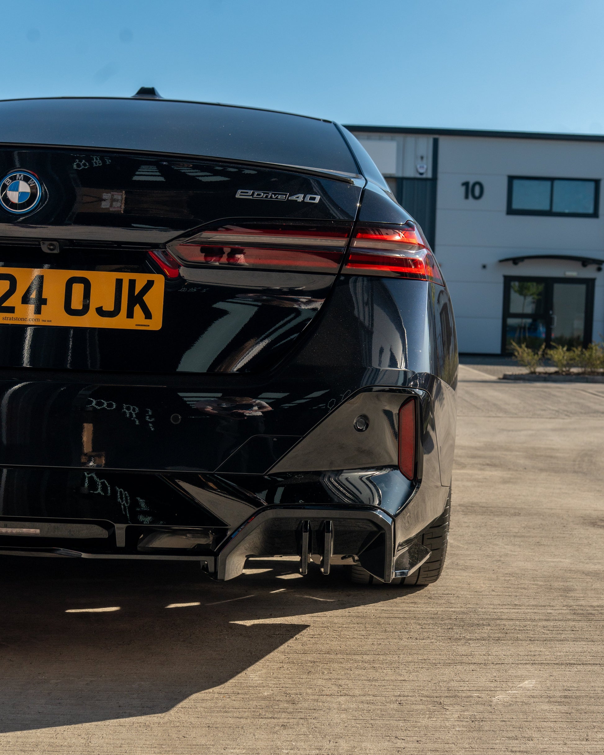 BMW 5 SERIES G60 & i5 2023+ GLOSS BLACK DIFFUSER-Diffuser-BLAK BY CT-CT Carbon - High-quality carbon fiber and gloss black aerodynamic parts for premium sports and luxury vehicles.