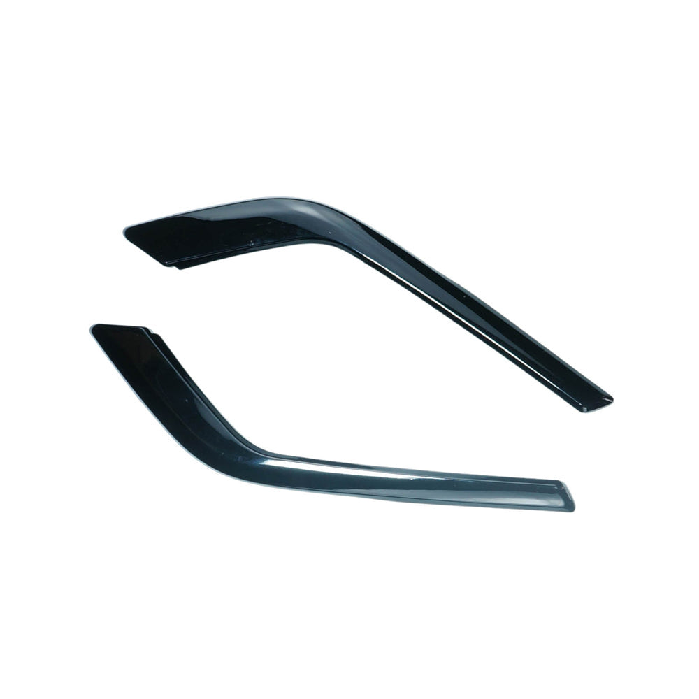 BMW 5 SERIES G60 & i5 2023+ GLOSS BLACK FRONT BUMPER CORNERS V2-Accessories-BLAK BY CT-CT Carbon - High-quality carbon fiber and gloss black aerodynamic parts for premium sports and luxury vehicles.
