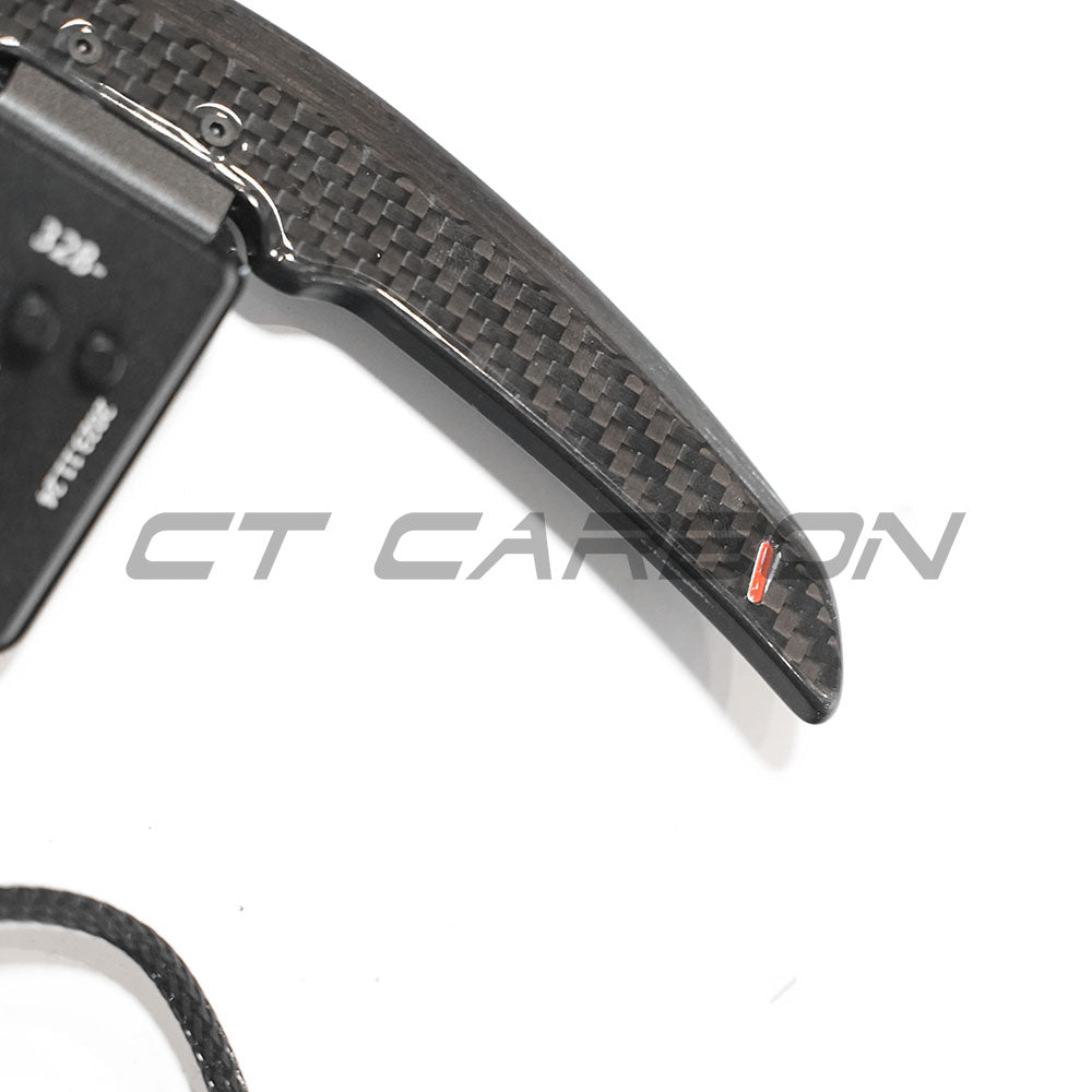 BMW CARBON FIBRE MAGNETIC SHIFTER PADDLES-Accessories-CT CARBON-CT Carbon - High-quality carbon fiber and gloss black aerodynamic parts for premium sports and luxury vehicles.
