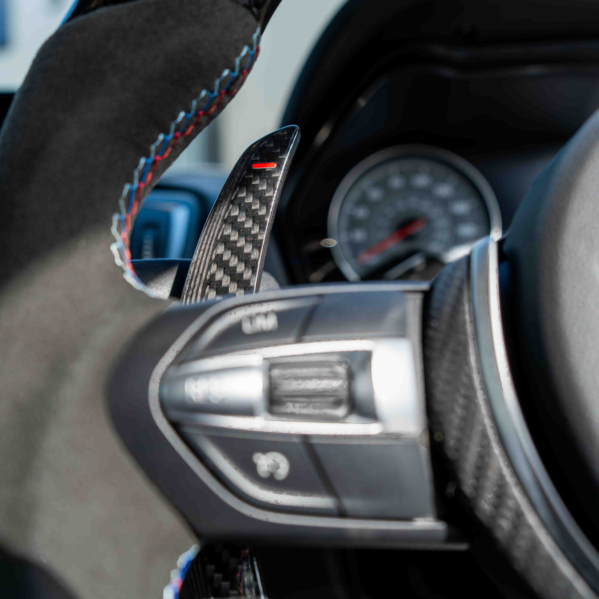 BMW CARBON FIBRE MAGNETIC SHIFTER PADDLES-Accessories-CT CARBON-CT Carbon - High-quality carbon fiber and gloss black aerodynamic parts for premium sports and luxury vehicles.
