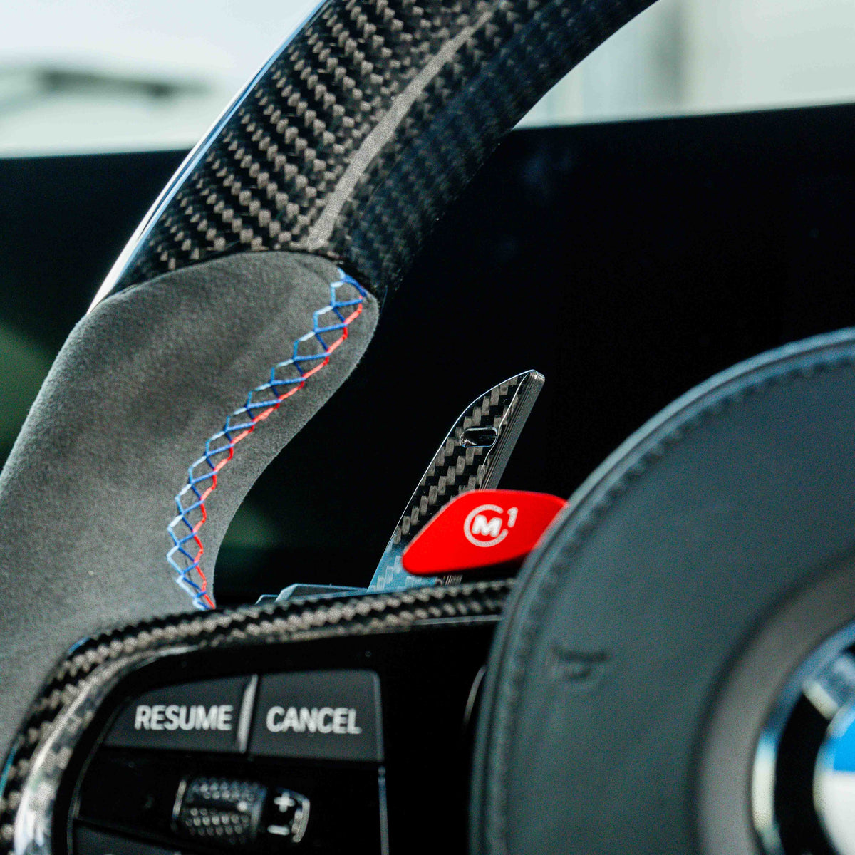 BMW CARBON FIBRE MAGNETIC SHIFTER PADDLES-Accessories-CT CARBON-CT Carbon - High-quality carbon fiber and gloss black aerodynamic parts for premium sports and luxury vehicles.