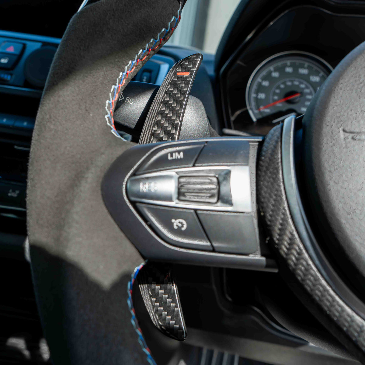 BMW CARBON FIBRE MAGNETIC SHIFTER PADDLES-Accessories-CT CARBON-CT Carbon - High-quality carbon fiber and gloss black aerodynamic parts for premium sports and luxury vehicles.