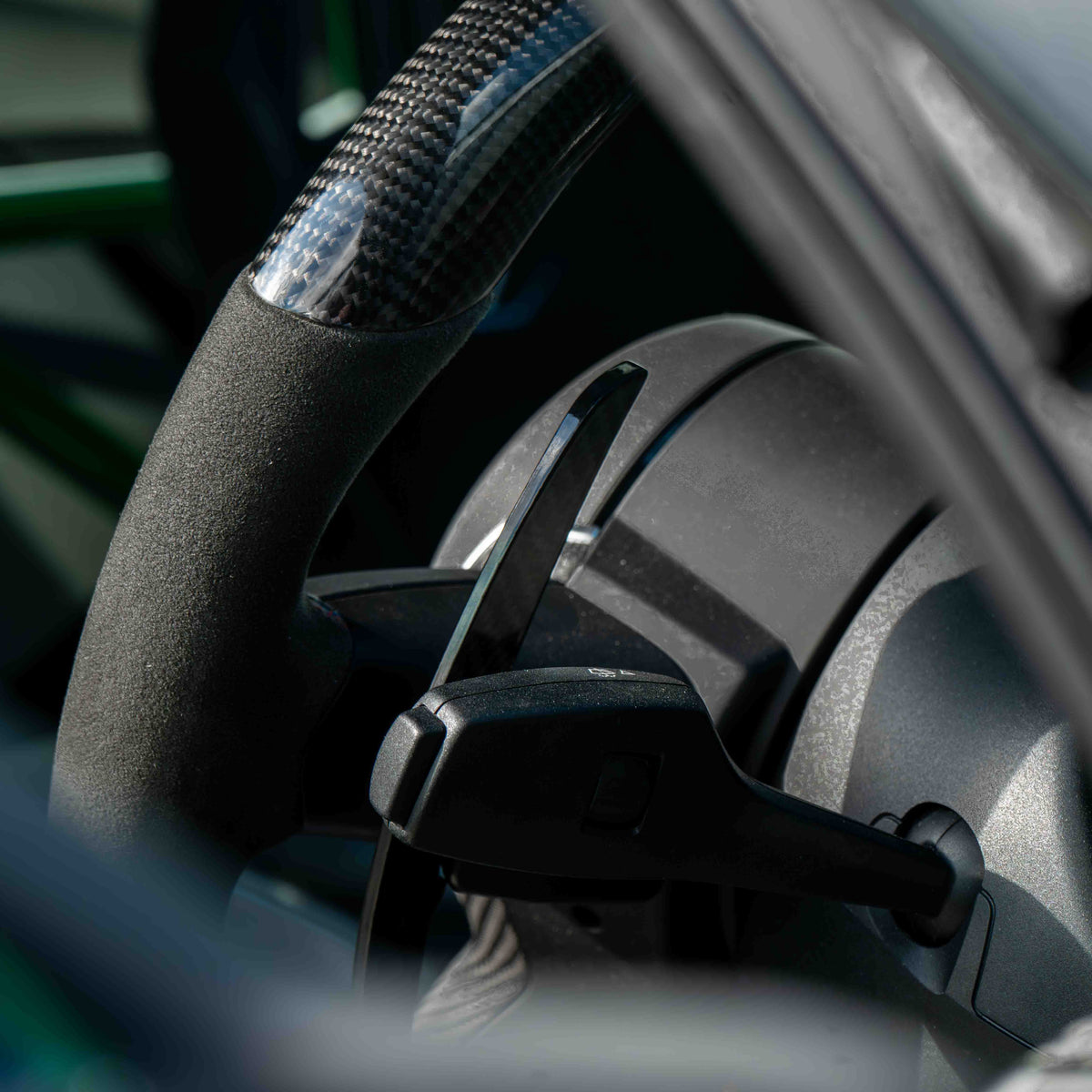 BMW CARBON FIBRE MAGNETIC SHIFTER PADDLES-Accessories-CT CARBON-CT Carbon - High-quality carbon fiber and gloss black aerodynamic parts for premium sports and luxury vehicles.