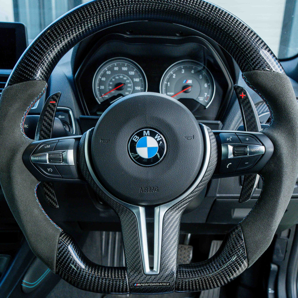 BMW CARBON FIBRE MAGNETIC SHIFTER PADDLES-Accessories-CT CARBON-CT Carbon - High-quality carbon fiber and gloss black aerodynamic parts for premium sports and luxury vehicles.