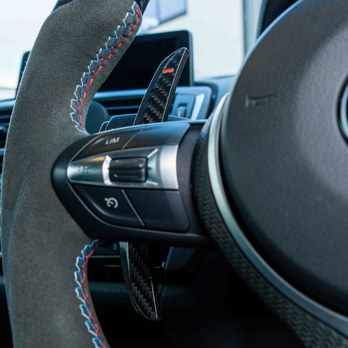 BMW CARBON FIBRE MAGNETIC SHIFTER PADDLES-Accessories-CT CARBON-CT Carbon - High-quality carbon fiber and gloss black aerodynamic parts for premium sports and luxury vehicles.