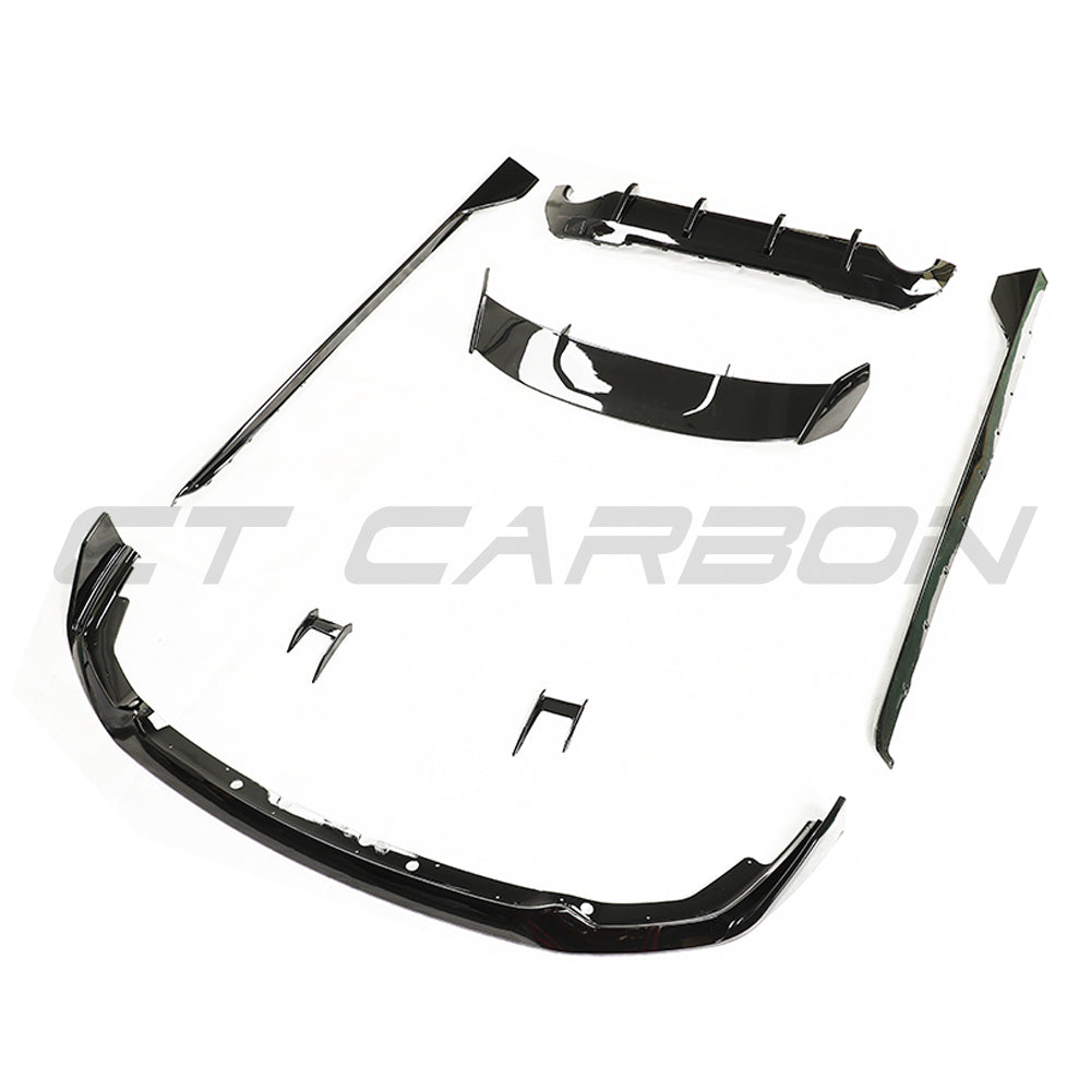 BMW F40 1 SERIES GLOSS BLACK KIT - MP STYLE-Kit-BLAK BY CT-CT Carbon - High-quality carbon fiber and gloss black aerodynamic parts for premium sports and luxury vehicles.