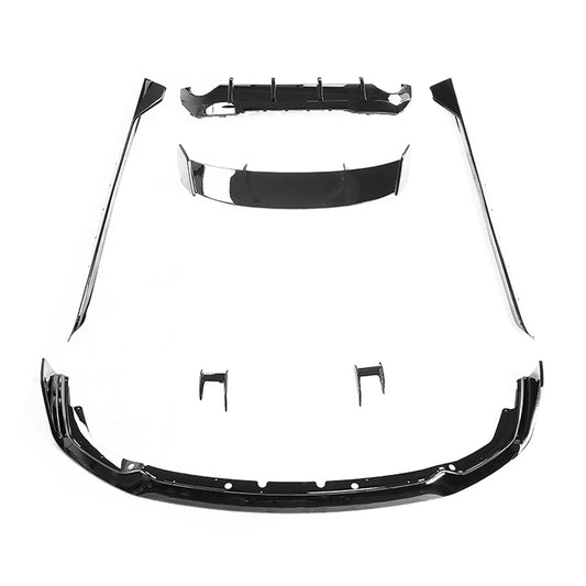 BMW F40 1 SERIES GLOSS BLACK KIT - MP STYLE-Kit-BLAK BY CT-CT Carbon - High-quality carbon fiber and gloss black aerodynamic parts for premium sports and luxury vehicles.